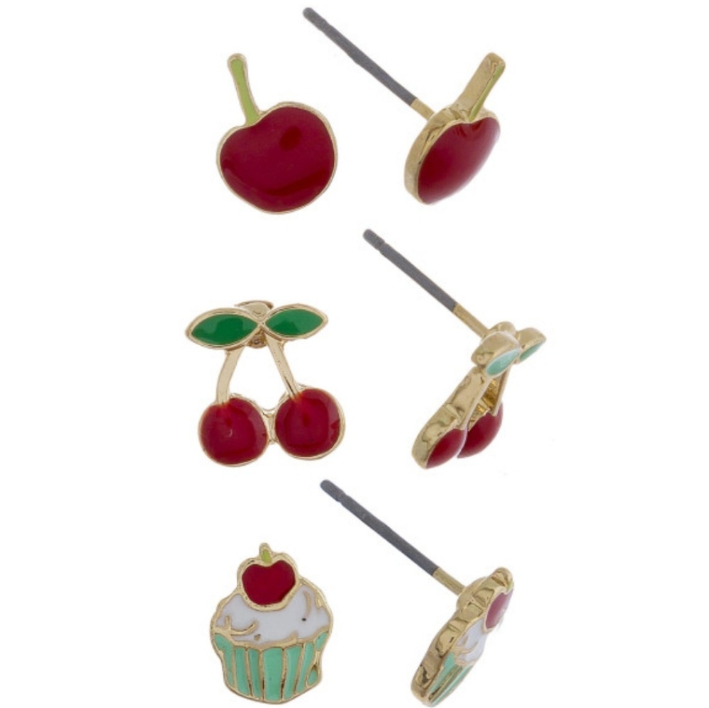 Cherry Earring Set